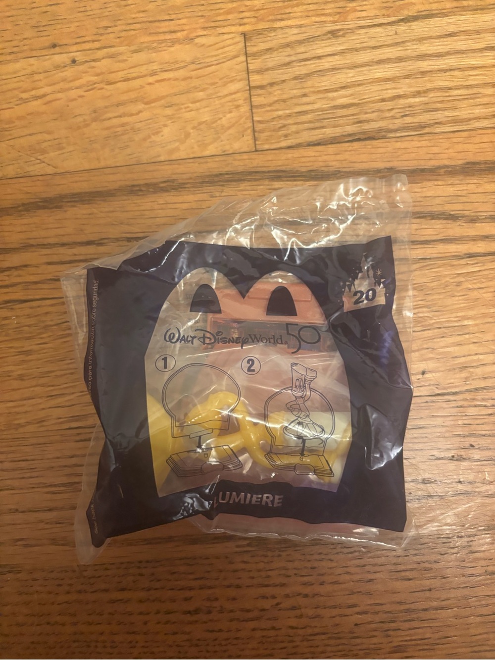 McDonalds Disney World 50th Anniversary Lumiere Happy Meal Toy #20 SEALED 2021